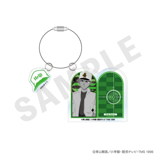 【グッズ-キーホルダー】名探偵コナン ペイントラクトシリーズ アクリルキーホルダー モノクロver.(服部平次)
