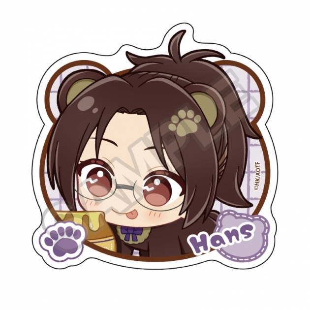 【グッズ-ステッカー】進撃の巨人 ぬいぴ～すふれんず はらぺこくま ステッカー ハンジ・ゾエ
