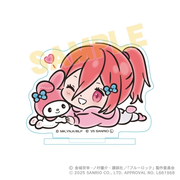 【グッズ-スタンドポップ】ブルーロック×サンリオキャラクターズ アクリルスタンド　千切豹馬×マイメロディ【アニメイト限定】
