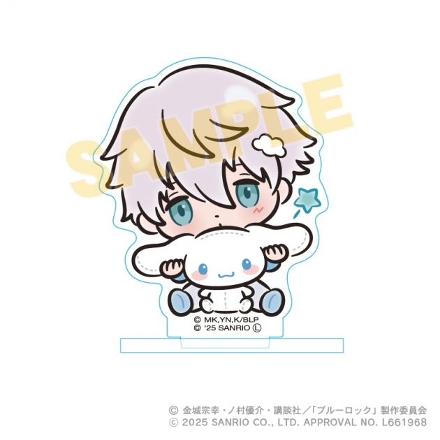 【グッズ-スタンドポップ】ブルーロック×サンリオキャラクターズ アクリルスタンド　凪誠士郎×シナモロール【アニメイト限定】
