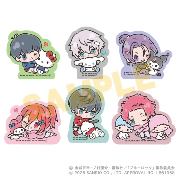 【グッズ-ステッカー】ブルーロック×サンリオキャラクターズ 【トレーディング】ダイカットステッカー【アニメイト限定】
