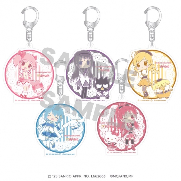 【グッズ-キーホルダー】サンリオキャラクターズ×魔法少女まどか☆マギカ アクリルキーホルダー ミニキャラver.(全5種)
