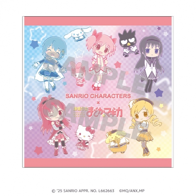 【グッズ-タオル】サンリオキャラクターズ×魔法少女まどか☆マギカ ハンドタオル ミニキャラver.
