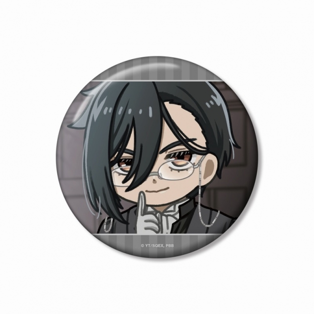 【グッズ-バッチ】TVアニメ『黒執事 -寄宿学校編-』 セバスチャン・ミカエリス ゆるコマ 100mm缶バッジ
