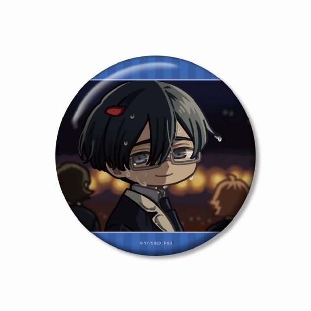 【グッズ-バッチ】TVアニメ『黒執事 -寄宿学校編-』 ロレンス・ブルーアー ゆるコマ 100mm缶バッジ
