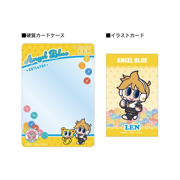 【グッズ-セットもの】初音ミク ANGEL BLUEコラボ 描き起こし 鏡音レン&ナカムラくん B8硬質カードケース&イラストカードセット

