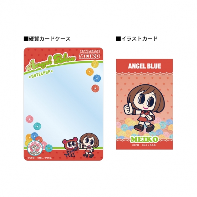 【グッズ-セットもの】初音ミク ANGEL BLUEコラボ 描き起こし MEIKO&ナカムラくん B8硬質カードケース&イラストカードセット

