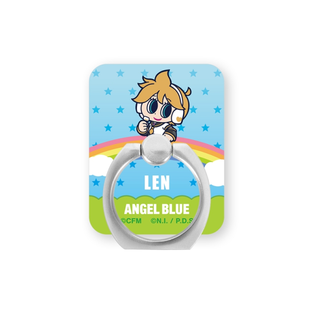 【グッズ-携帯グッズ】初音ミク ANGEL BLUEコラボ 描き起こし 鏡音レン アクリルスマホリング
