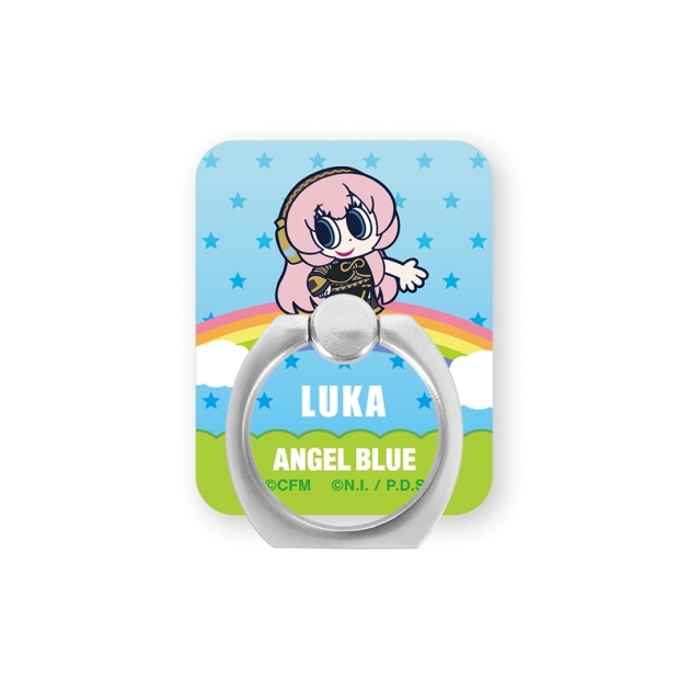 【グッズ-携帯グッズ】初音ミク ANGEL BLUEコラボ 描き起こし 巡音ルカ アクリルスマホリング
