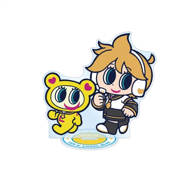 【グッズ-スタンドポップ】初音ミク ANGEL BLUEコラボ 描き起こし 鏡音レン&ナカムラくん BIGアクリルスタンド
