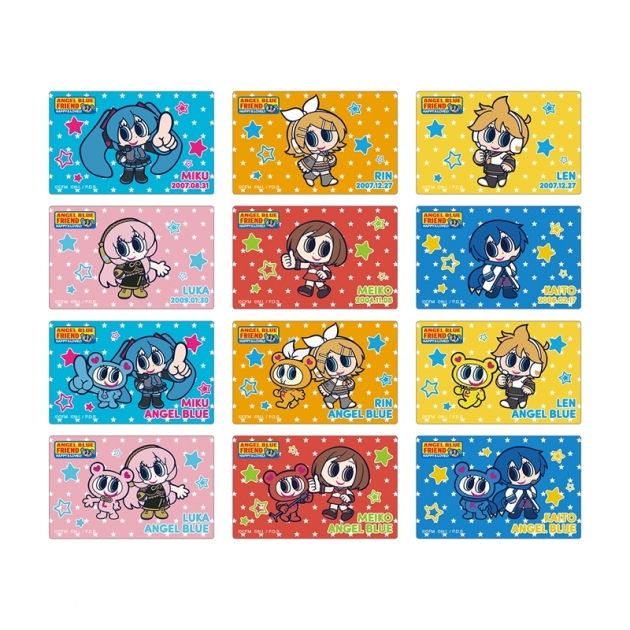 【グッズ-ステッカー】初音ミク ANGEL BLUEコラボ 描き起こし トレーディングカードステッカー
