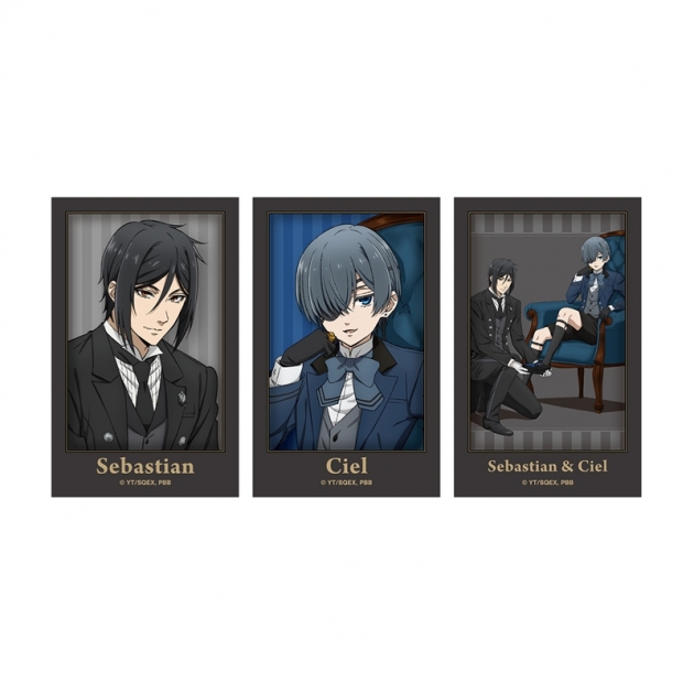 【グッズ-カード】TVアニメ『黒執事 -寄宿学校編-』 描き下ろしインスタントカメラ風イラストカード3枚セット
