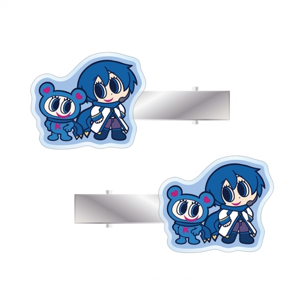 【グッズ-クリップ】初音ミク ANGEL BLUEコラボ 描き起こし KAITO&ナカムラくん アクリルヘアクリップ2個セット
