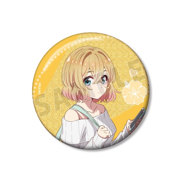 【グッズ-バッチ】TVアニメ『彼女、お借りします』 七海麻美 75mmグリッター缶バッジ
