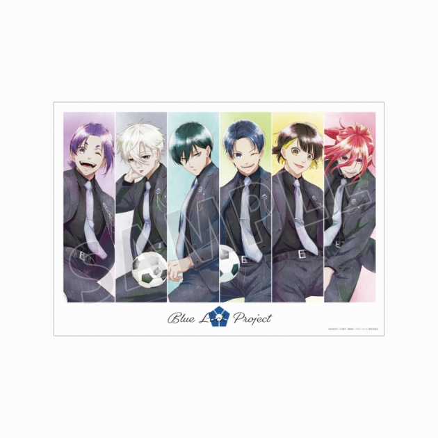【グッズ-ポスター】TVアニメ『ブルーロック』 描き下ろし 集合 スーツモデルver. Ani-Art aqua label A3マット加工ポスター
