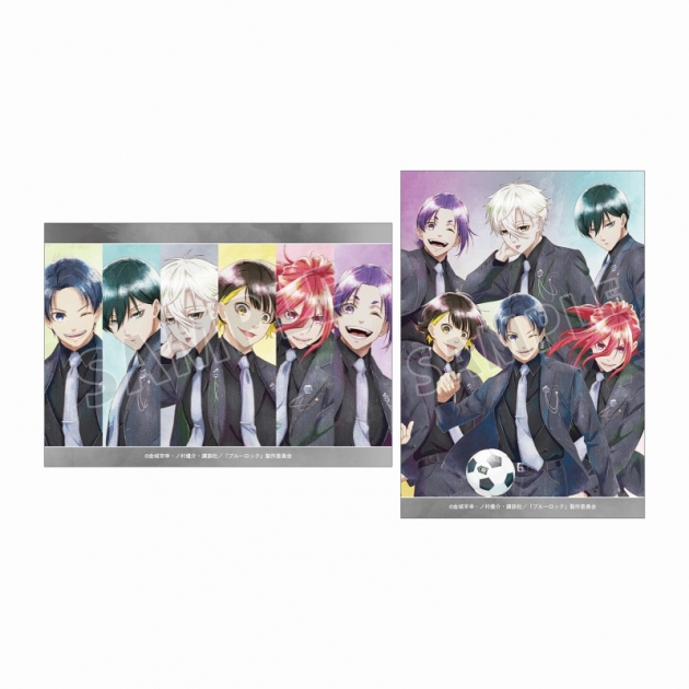【グッズ-ブロマイド】TVアニメ『ブルーロック』 描き下ろし 集合 スーツモデルver. Ani-Art aqua label ブロマイド2枚セット
