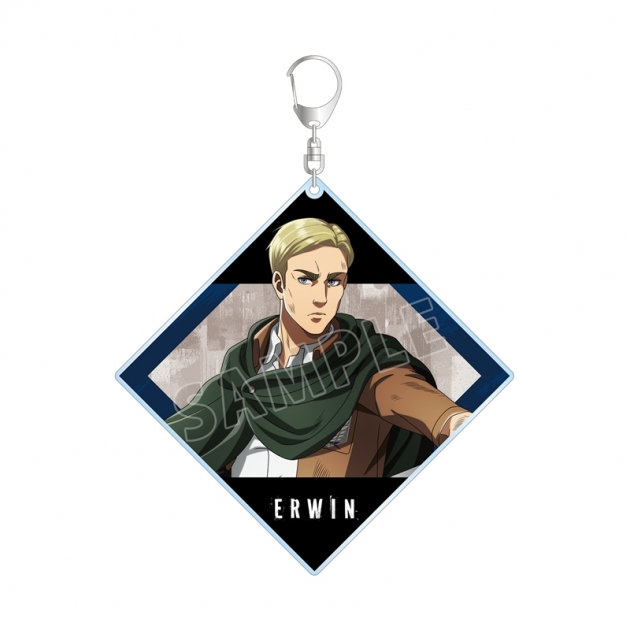 【グッズ-キーホルダー】TVアニメ『進撃の巨人』 描き下ろし エルヴィン 戦いの後でver. BIGアクリルキーホルダー

