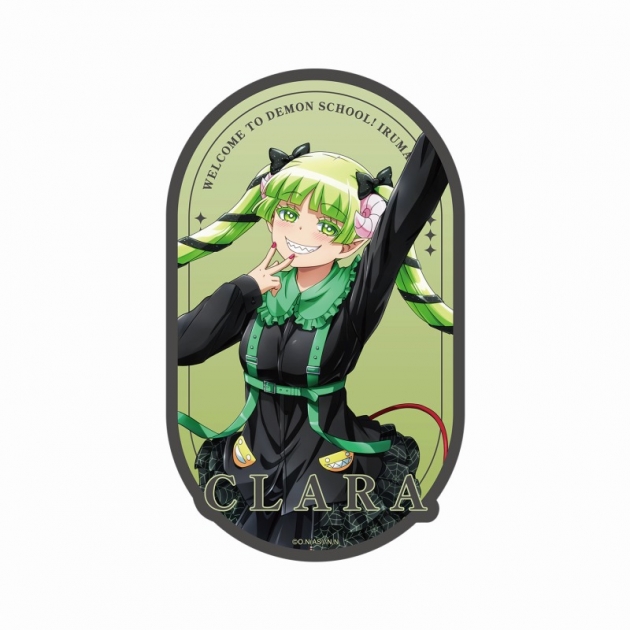 【グッズ-ステッカー】魔入りました!入間くん 描き下ろし ウァラク・クララ ブラックコーデver. ダイカットステッカー
