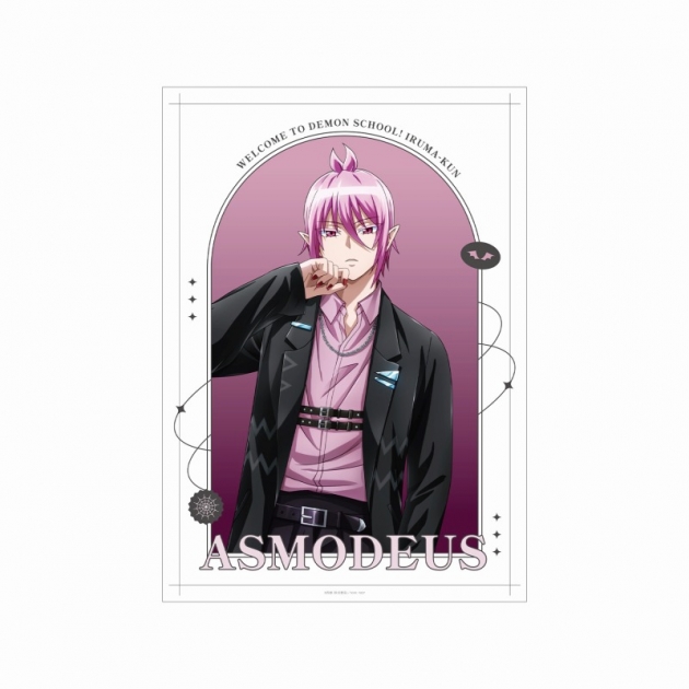 【グッズ-ポスター】魔入りました!入間くん 描き下ろし アスモデウス・アリス ブラックコーデver. A3マット加工ポスター
