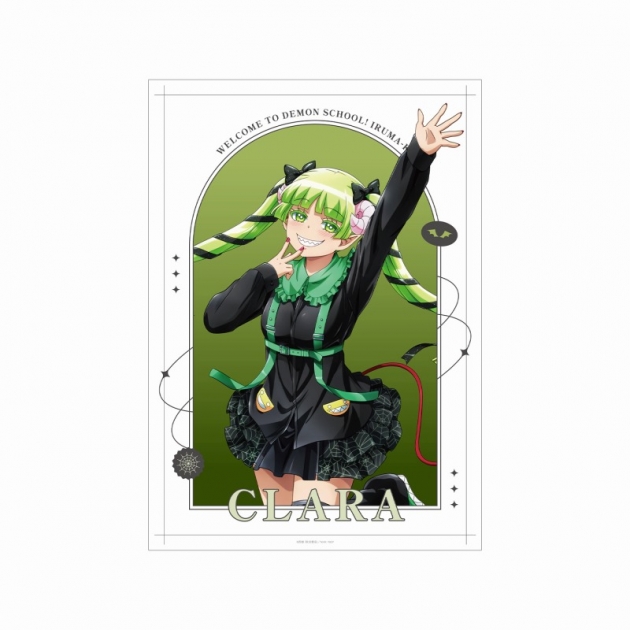 【グッズ-ポスター】魔入りました!入間くん 描き下ろし ウァラク・クララ ブラックコーデver. A3マット加工ポスター
