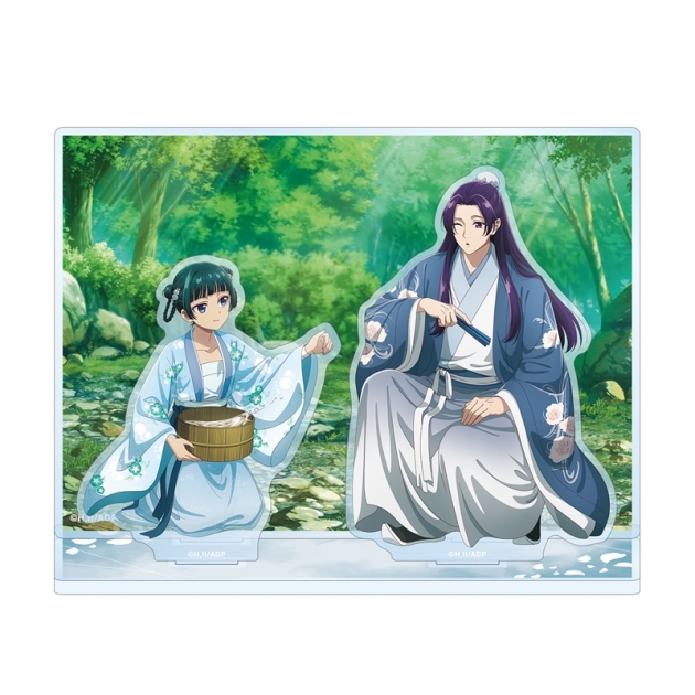 【グッズ-スタンドポップ】TVアニメ『薬屋のひとりごと』 描き下ろし 猫猫&壬氏 水遊びver. アクリルジオラマ
