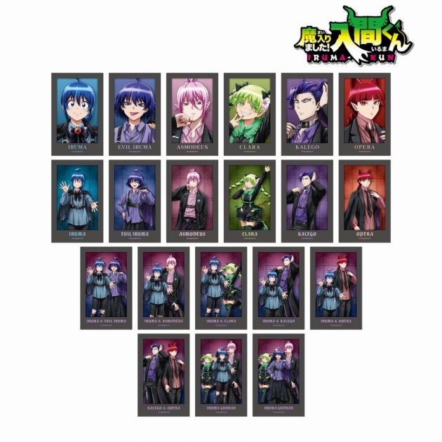 【グッズ-カード】魔入りました!入間くん 描き下ろし ブラックコーデver. トレーディングインスタントカメラ風イラストカード
