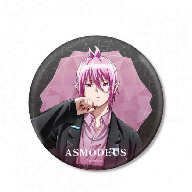 【グッズ-バッチ】魔入りました!入間くん 描き下ろし アスモデウス・アリス ブラックコーデver. BIG缶バッジ
