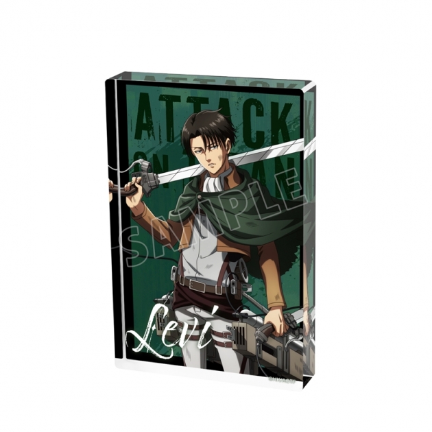 【グッズ-置きもの】TVアニメ『進撃の巨人』 描き下ろし リヴァイ 戦いの後でver. アクリルブロック
