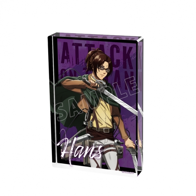 【グッズ-置きもの】TVアニメ『進撃の巨人』 描き下ろし ハンジ 戦いの後でver. アクリルブロック
