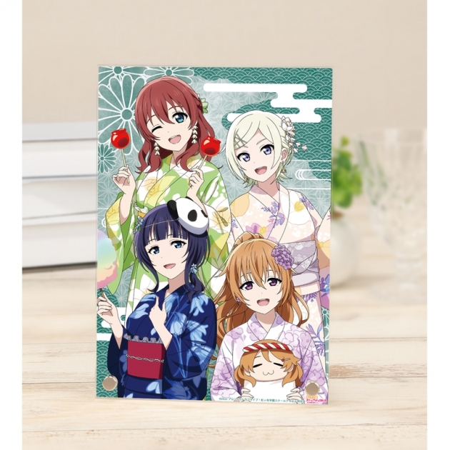 【グッズ-置きもの】ラブライブ!虹ヶ咲学園スクールアイドル同好会 (ニジガク) 描き下ろし 3年生 縁日ver. A5アクリルパネル
