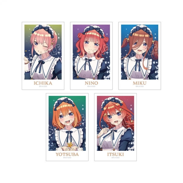 【グッズ-カード】五等分の花嫁* 描き下ろし 星空メイドver. インスタントカメラ風イラストカード5枚セット【アニメイト先行販売】
