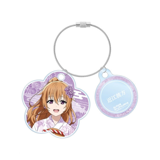 【グッズ-キーホルダー】ラブライブ!虹ヶ咲学園スクールアイドル同好会 (ニジガク) 描き下ろし 近江彼方 縁日ver. 2連ワイヤーアクリルキーホルダー
