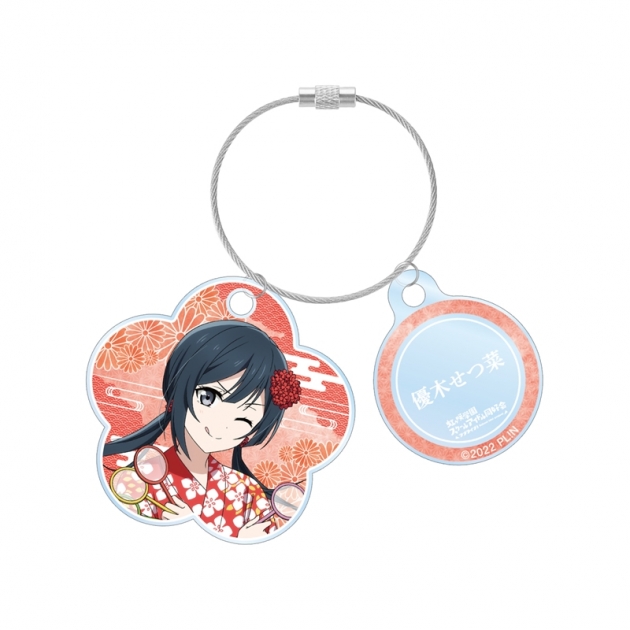 【グッズ-キーホルダー】ラブライブ!虹ヶ咲学園スクールアイドル同好会 (ニジガク) 描き下ろし 優木せつ菜 縁日ver. 2連ワイヤーアクリルキーホルダー
