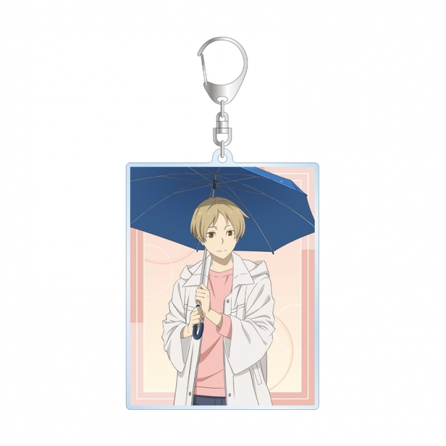 【グッズ-キーホルダー】夏目友人帳 描き下ろし 夏目貴志 雨の日ver. BIGアクリルキーホルダー

