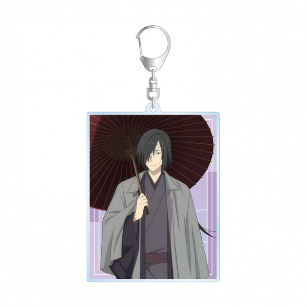 【グッズ-キーホルダー】夏目友人帳 描き下ろし 的場静司 雨の日ver. BIGアクリルキーホルダー
