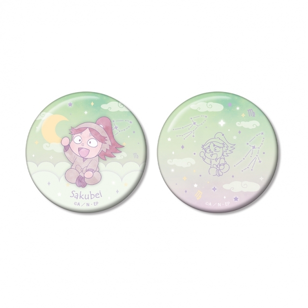 【グッズ-バッチ】忍たま乱太郎 富松作兵衛 ar-Unity 星座柄 缶バッジ2個セット
