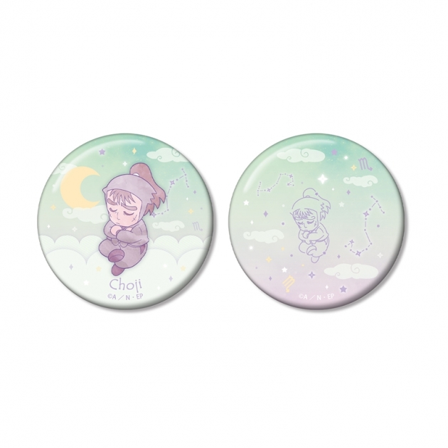 【グッズ-バッチ】忍たま乱太郎 中在家長次 ar-Unity 星座柄 缶バッジ2個セット
