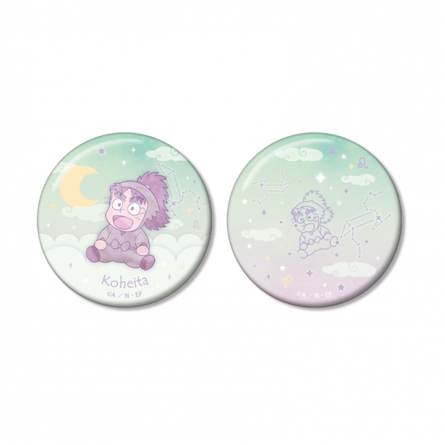 【グッズ-バッチ】忍たま乱太郎 七松小平太 ar-Unity 星座柄 缶バッジ2個セット
