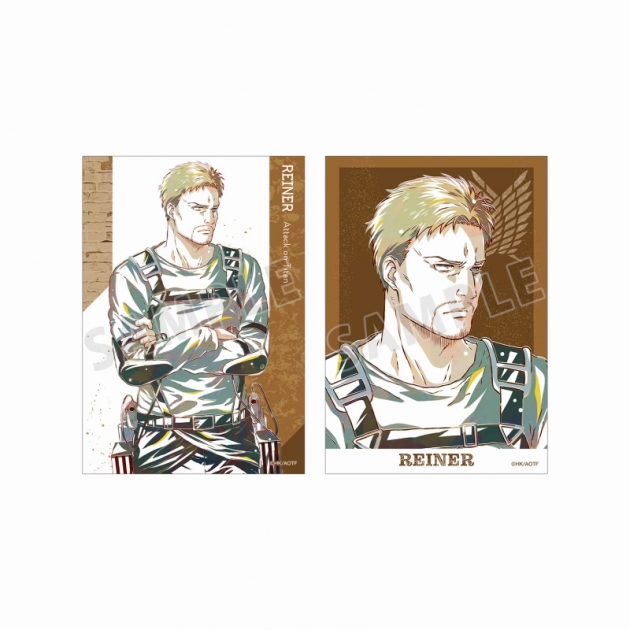 【グッズ-ブロマイド】進撃の巨人 ライナー Ani-Art 第4弾 ブロマイド2枚セット
