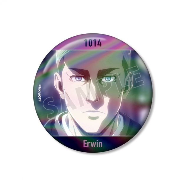 【グッズ-バッチ】TVアニメ『進撃の巨人』 エルヴィン 75mm場面写オーロラ缶バッジ
