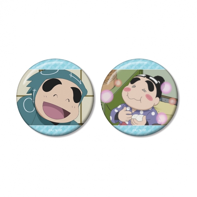 【グッズ-バッチ】忍たま乱太郎 福富しんべヱ 場面写缶バッジ2個セット
