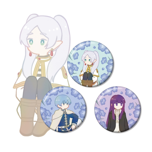 【グッズ-バッチ】『葬送のフリーレン』 フリーレン&ヒンメル&フェルン Botania 缶バッジ3個セット
