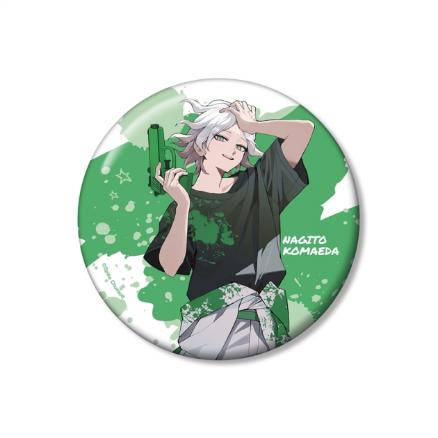 【グッズ-バッチ】ダンガンロンパシリーズ さくしゃ2さんイラスト 狛枝凪斗 ペイントスタイルver. 100mm缶バッジ
