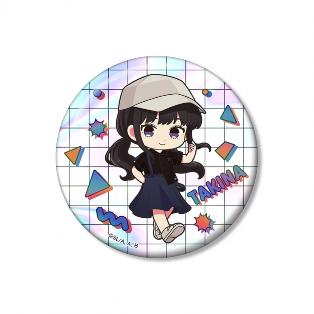 【グッズ-バッチ】TVアニメ「リコリス・リコイル」 meagratiaコラボ 井ノ上たきな ちびキャラ 75mmオーロラ缶バッジ ver.B
