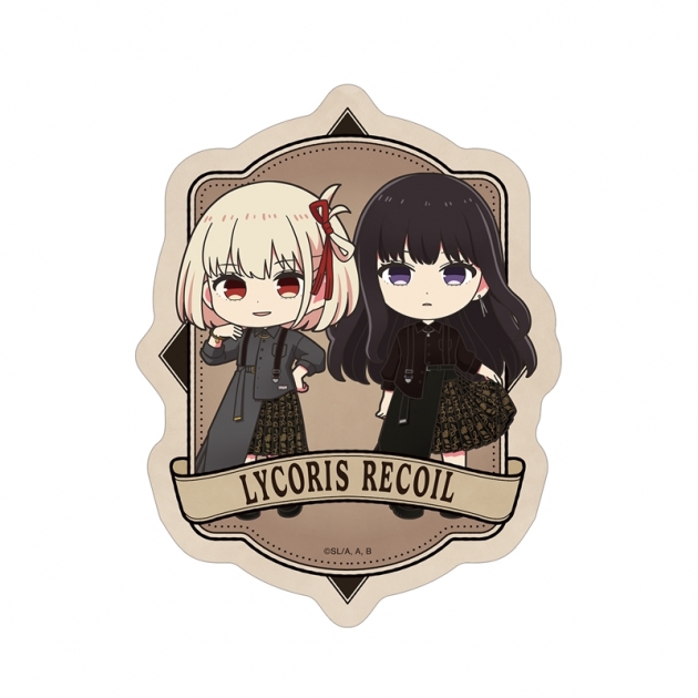 【グッズ-ステッカー】TVアニメ「リコリス・リコイル」 meagratiaコラボ 錦木千束&井ノ上たきな ちびキャラ ダイカットステッカー ver.A
