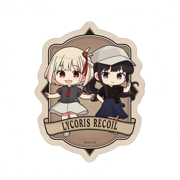 【グッズ-ステッカー】TVアニメ「リコリス・リコイル」 meagratiaコラボ 錦木千束&井ノ上たきな ちびキャラ ダイカットステッカー ver.B
