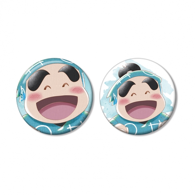 【グッズ-バッチ】忍たま乱太郎 福富しんべヱ Ani-Art aqua label 第2弾 缶バッジ2個セット
