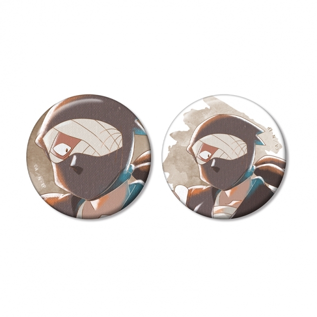 【グッズ-バッチ】忍たま乱太郎 雑渡昆奈門 Ani-Art aqua label 第2弾 缶バッジ2個セット
