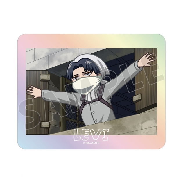 【グッズ-ステッカー】TVアニメ『進撃の巨人』 リヴァイ ゆるコマ オーロラステッカー
