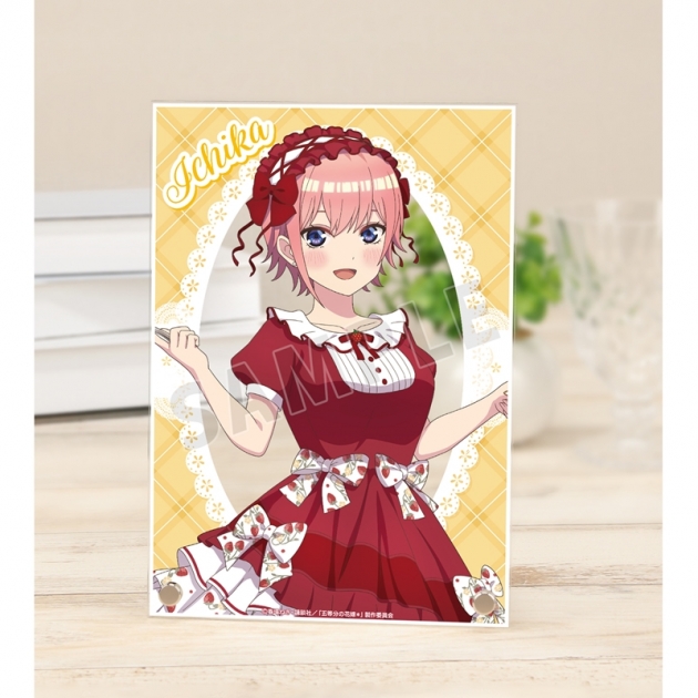 【グッズ-置きもの】五等分の花嫁* 描き下ろし 中野一花 ショートケーキイメージコーデver. A5アクリルパネル【アニメイト先行販売】
